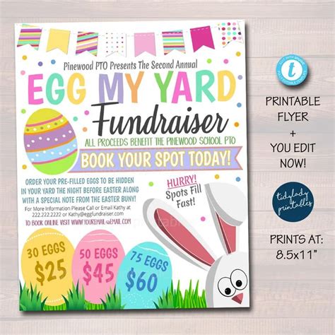 easter fundraiser ideas for schools|easter egg donation poster.
